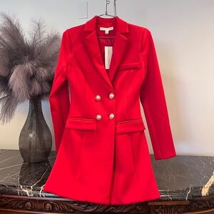 Thirty Thirty Suit Dress in Red XS